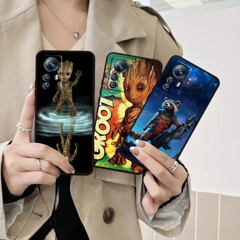 Чехол для телефона с рисунком из фильма Marvel стражи трет Грут для Xiaomi Mi 14 13T 13 12T 12 11T 11i 11 10T 10 Pro Lite