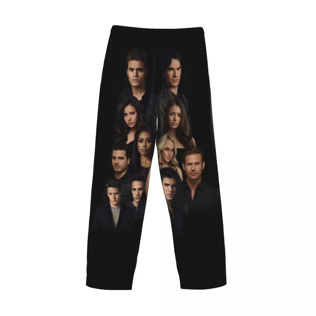 مخصص يوميات مصاص الدماء بيجامة السراويل للرجال ملابس خاصة صالة النوم قيعان تمتد مع جيوب