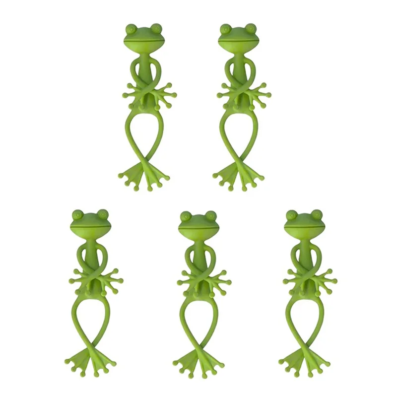 

ABHB-5PCS Green Frog Plant Stand Provides Lovely Firm Support Forsmall Potted Plants Andsucculents Green Frog Shape Stand