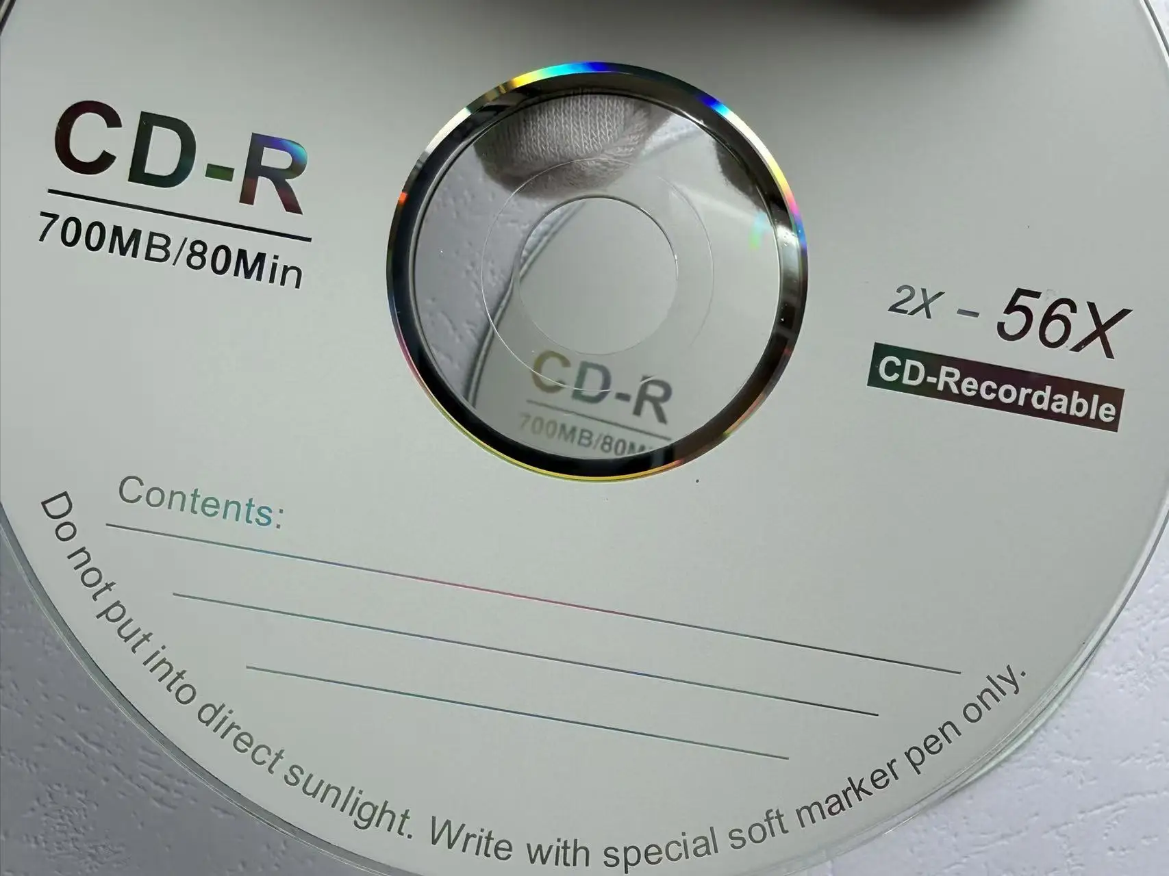 Atacado 10 discos grau A x52 700MB em branco Princo impresso CD-R