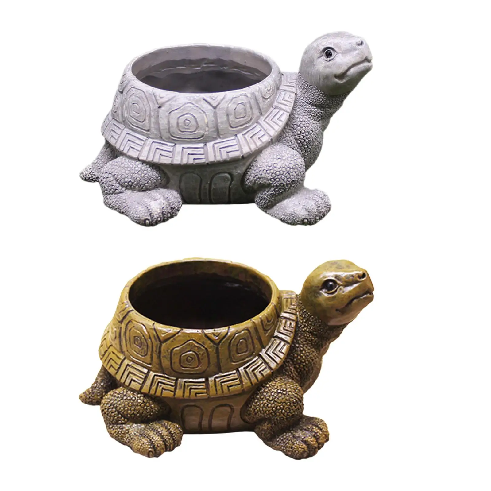 Turtle Planter Pot Resin Flowerpot Ornament Vase Pot Tortoise Flower Pot for Garden Restaurant Hotel Lawn Farmhouse