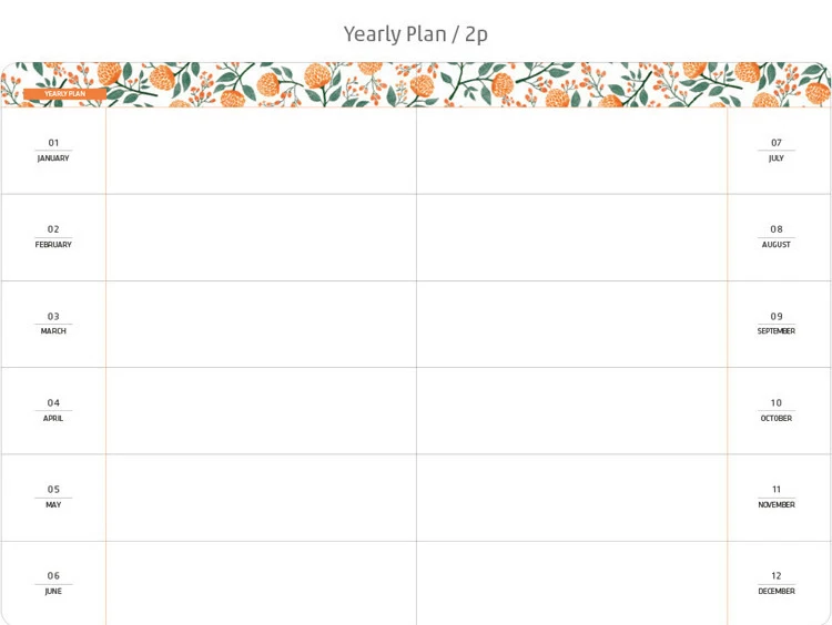 Planer-Agenda, A5/A6, Notizbuch, Papier, wöchentlich, monatlich, Jahresplan, Zeitpläne, Tagebuch, Notizblöcke, Schreibwaren – Detail 7