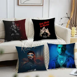 Rapper A-Anuel AA Real Hasta la Muerte 2 Pillow Case Living Room Sofa Cushion Cover Suitable For Home Bedroom Room Decoration