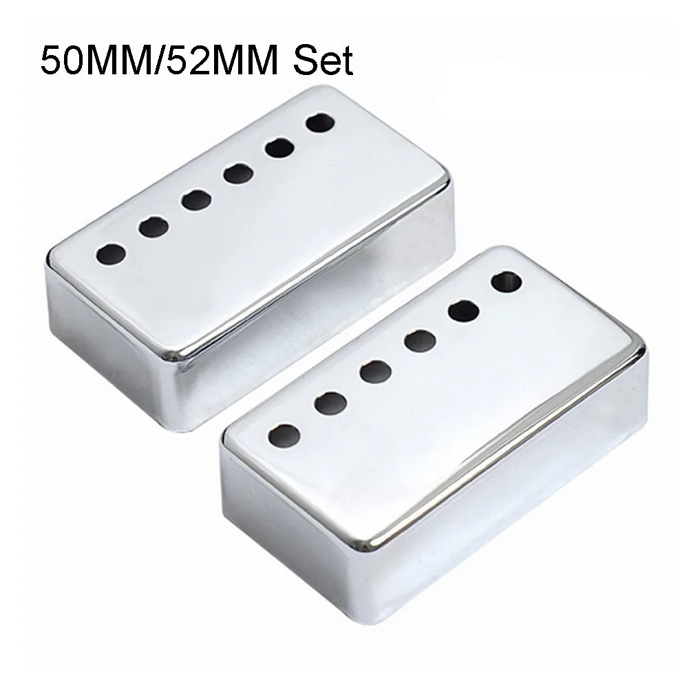 Metal Pickup Cover Pickup Cover 2pcs 50/52mm Guitar Parts Humbucker Pickup Cover Practical To Use Brand New Musical Instrument