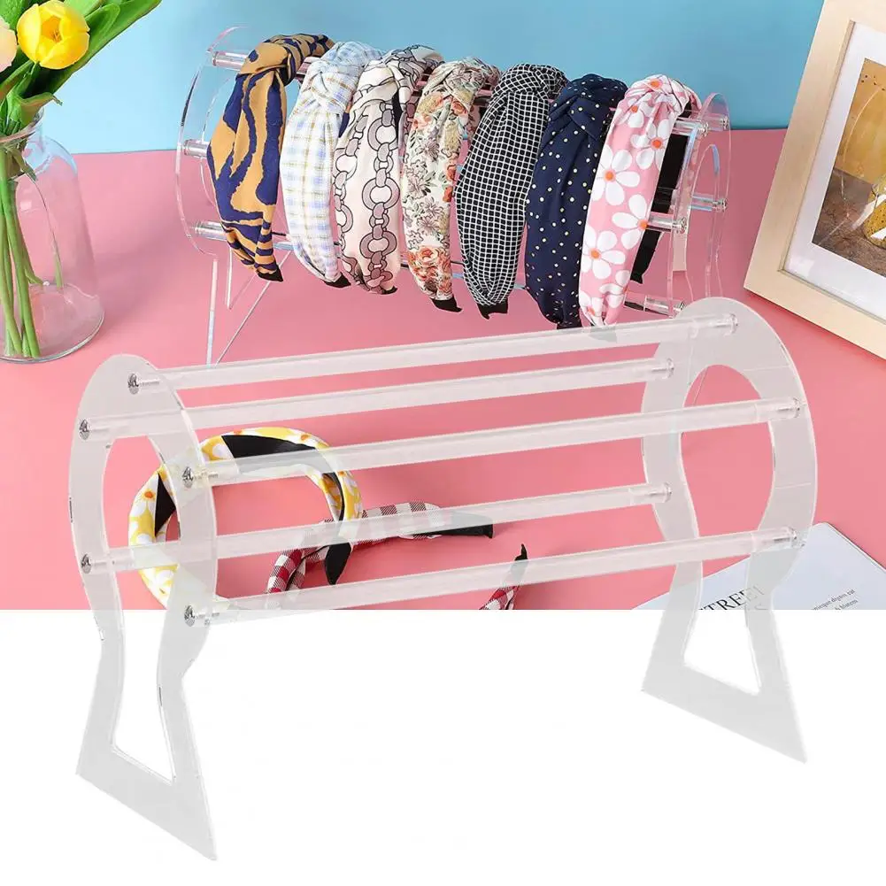 Headband Display Stand Multi-Purpose Headband Holder Decorative Delicate  Premium Necklaces Showcase Headband Storage Shelf