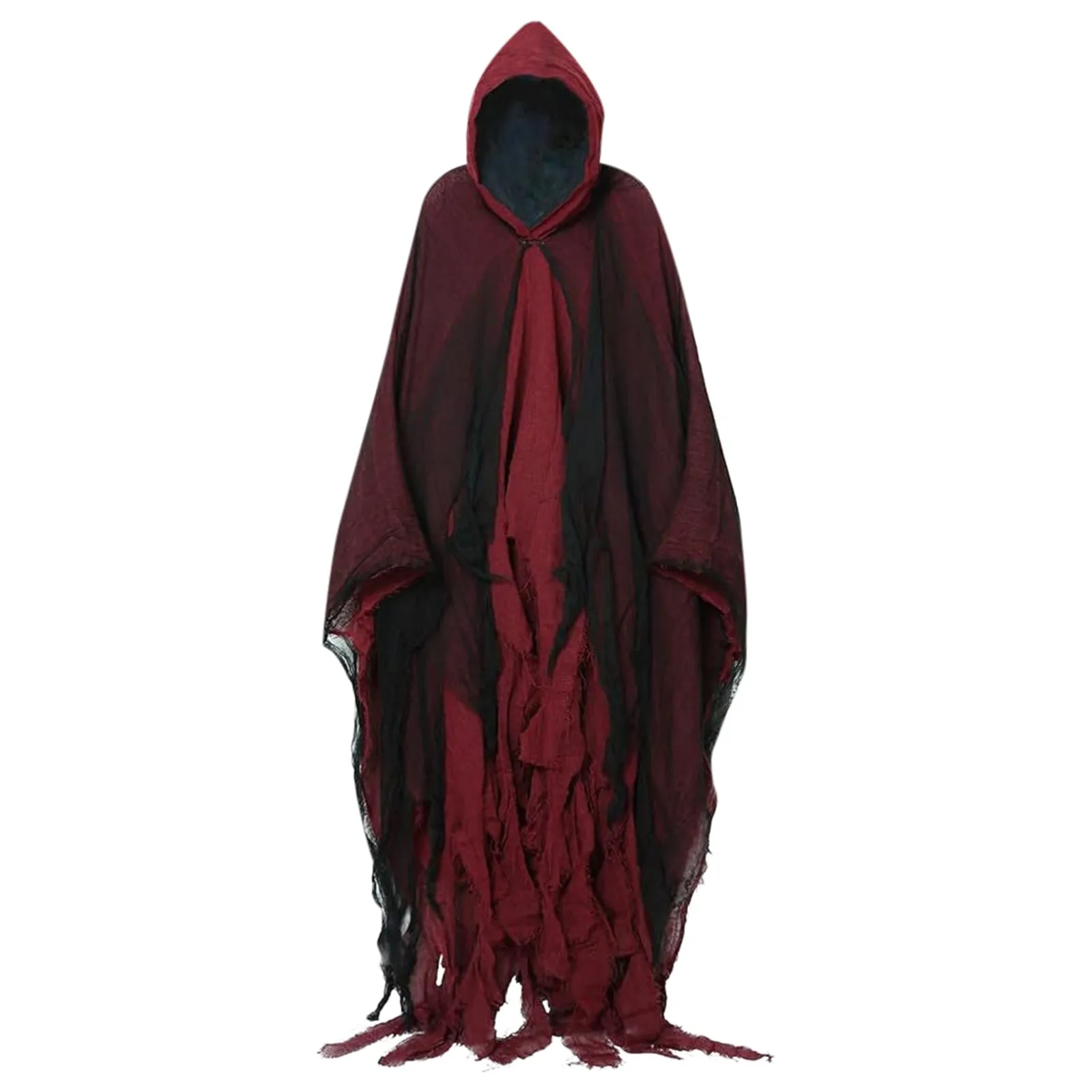 Halloween Adult Cloak Grim Witch Vampire Reaper Ghost Hooded Cosplay Costume Scary Prank Props Medeival Capes Gothic Outwears