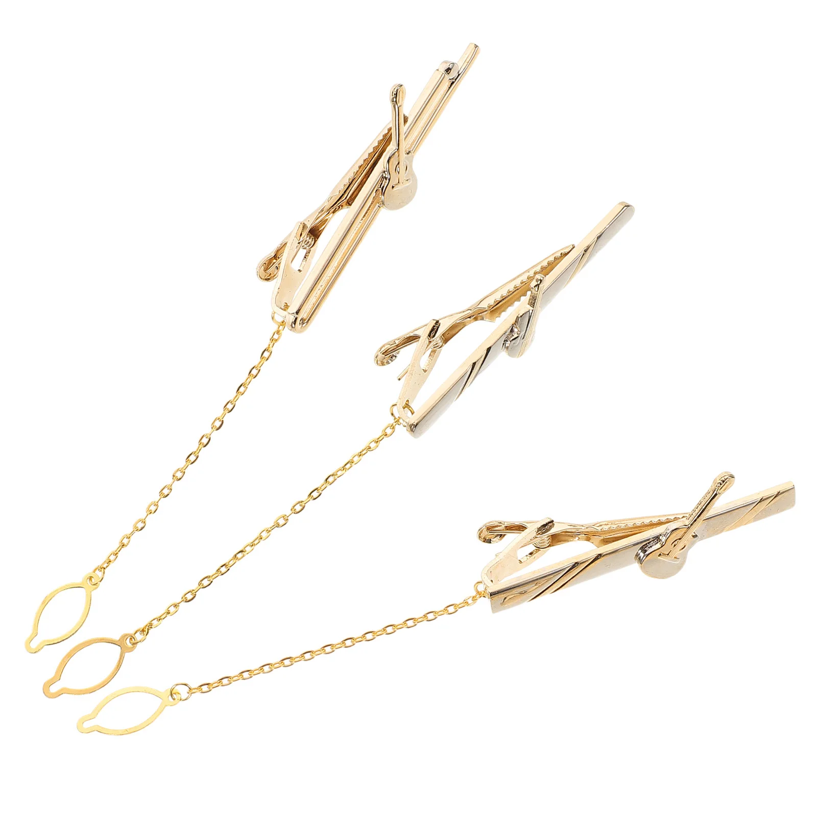 1Set Unique Music Tie Clip Men Violin Guitar Shape Metal Necktie Clip for Weddings Parties Business Banquets Formal