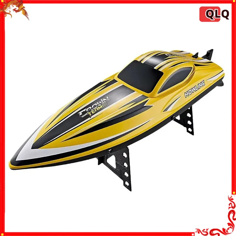 New Rc Boat Hj818 High-Speed Remote-Controlled Speedboat Children'S Remote-Controlled Competitive Boat Model Birthday Gift