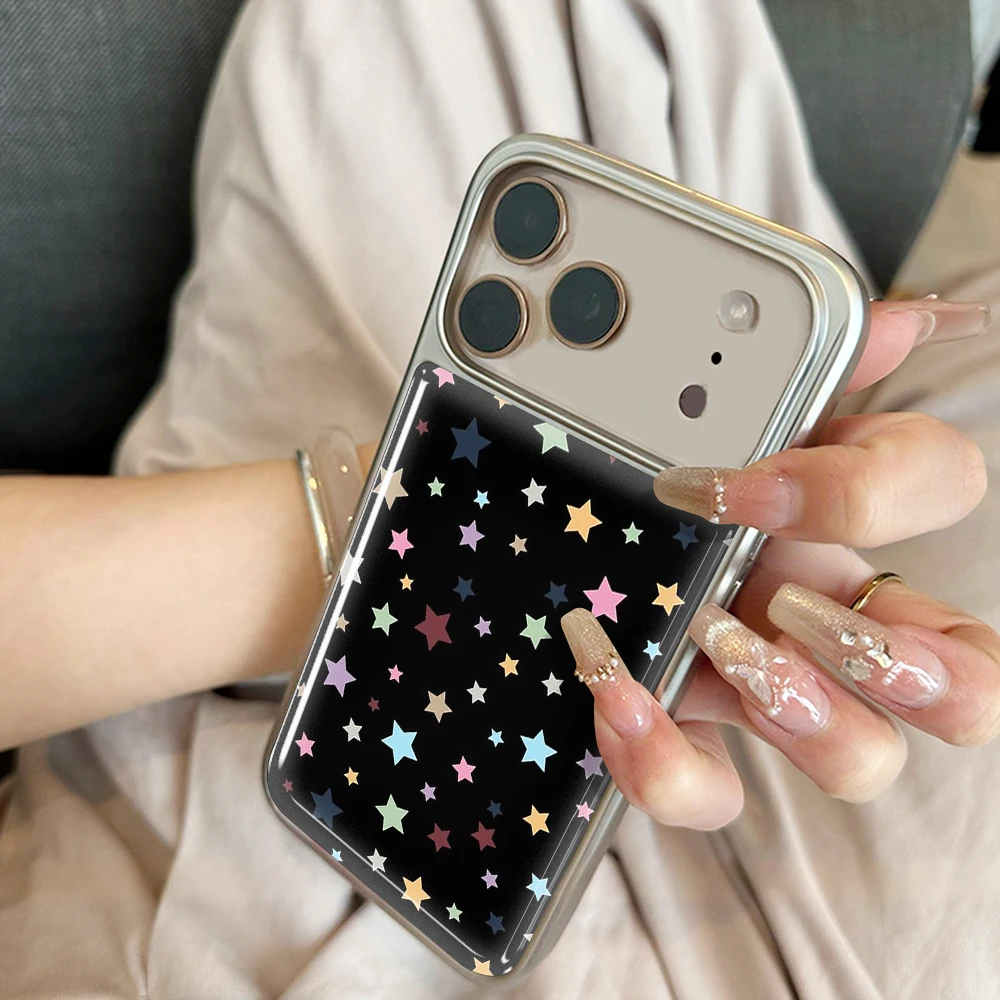 Neue bunte Sternen-Druckguss-INS-Hülle für iPhone 15 17 13 Pro Max Phone 11 12 ProMax 14 15 16 Plus Hüllen Stoßfeste Luxus-Coque – Detail 19