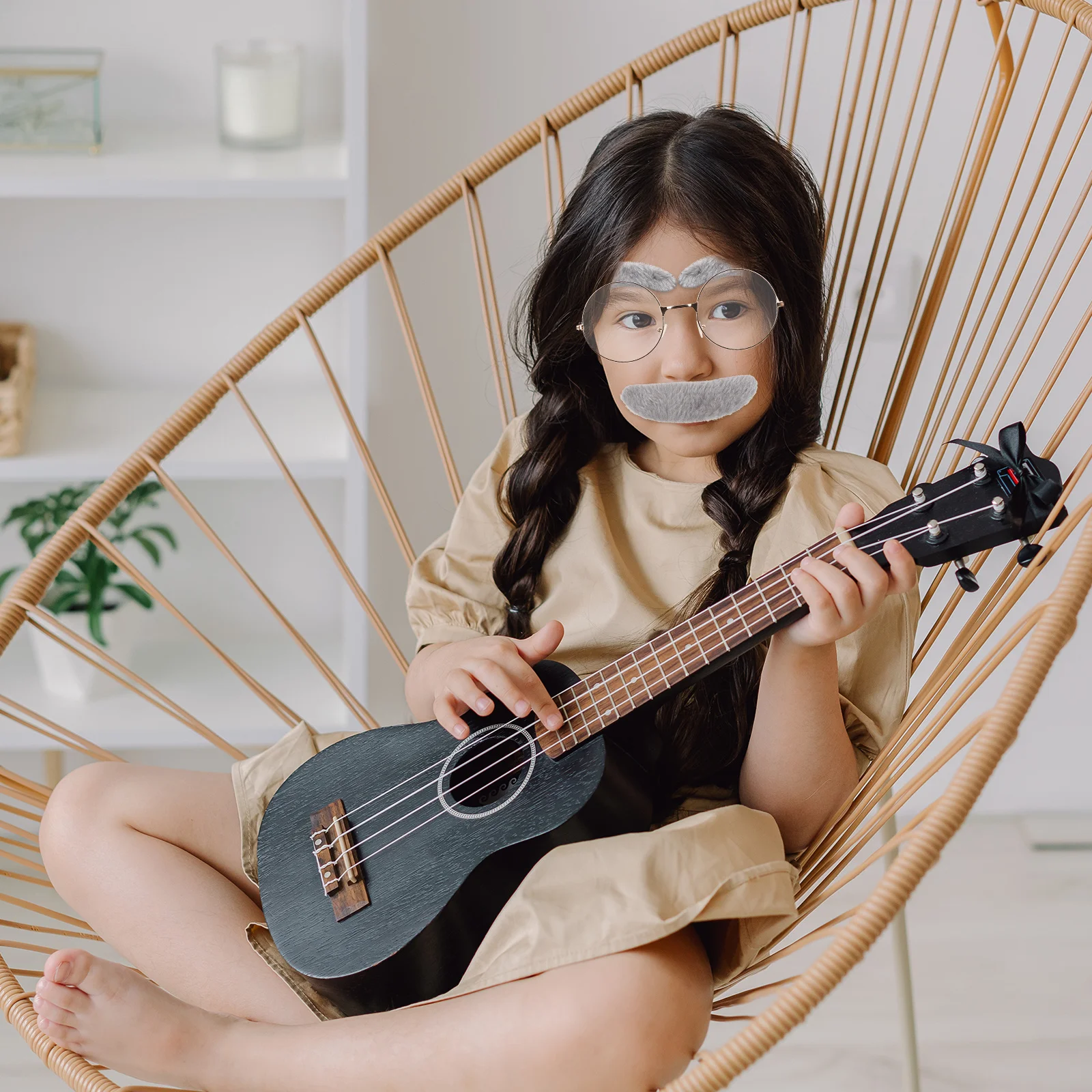 Strój na 100 dni szkoły dla staruszka, zestaw do przebierania się, sztuczne akcesoria, zabawna impreza klasowa