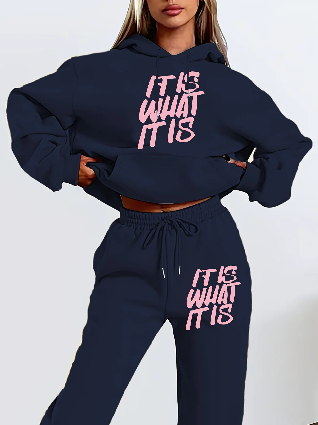 women hoodie sweatsuit set, ladies 2 piece loungewear, casual hooded tracksuit, daily matching outfit for women