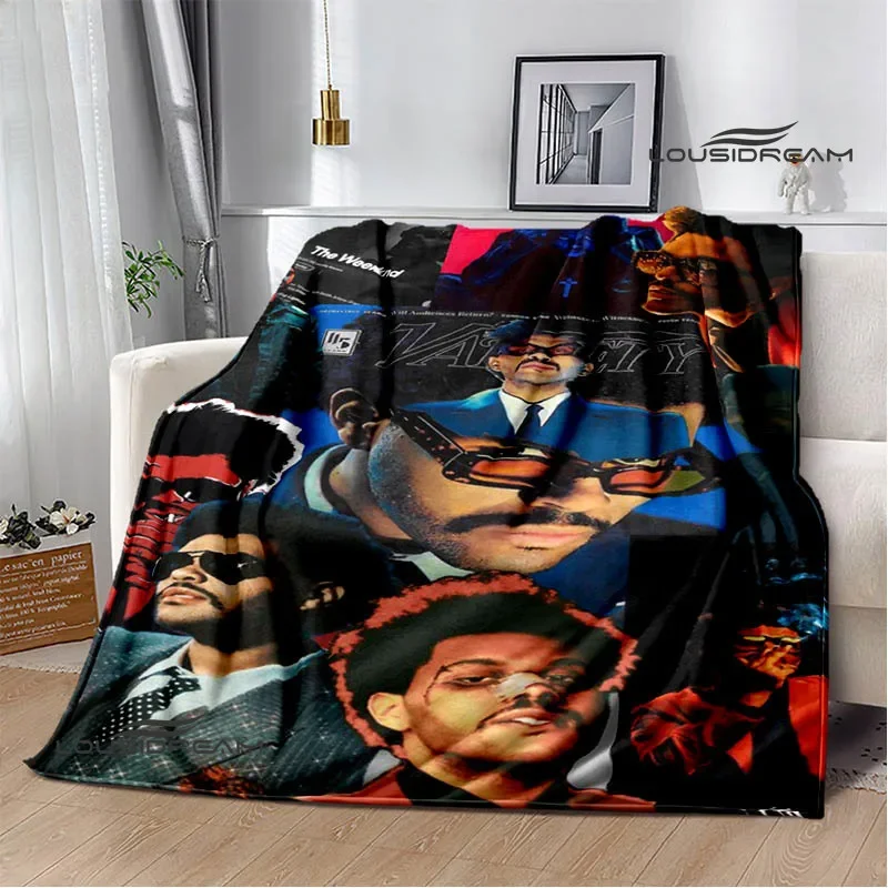 Singer Weeknds Print Throw Blankets, Gifts For Fan