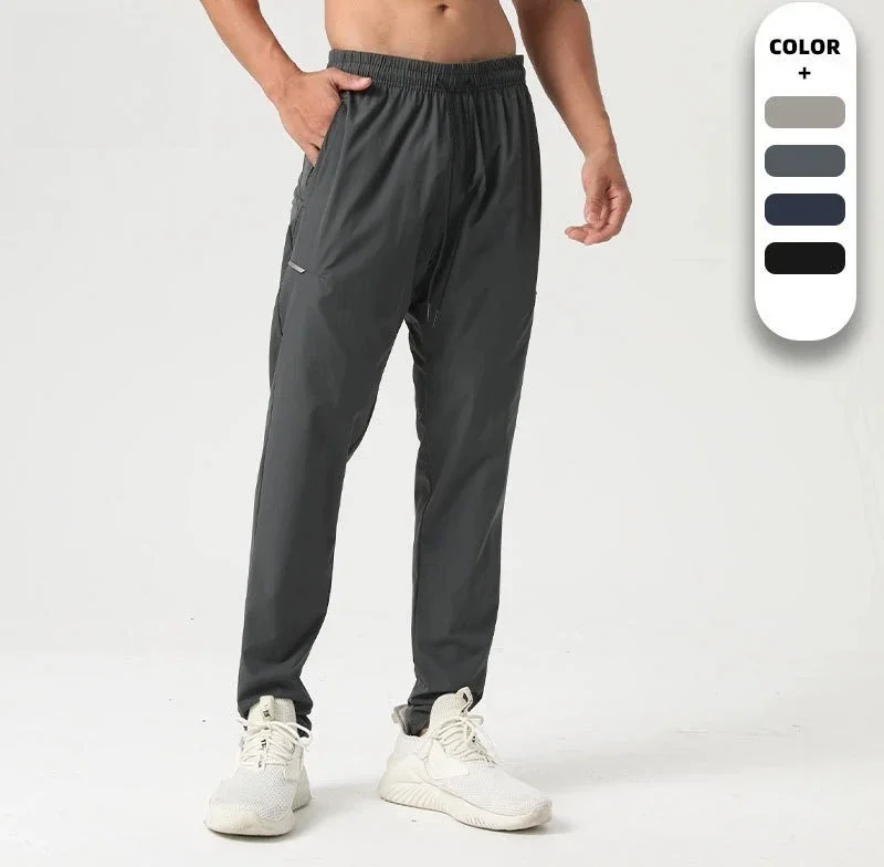 

Men's Sports Pants for Thin Loose Casual Fit Ideal for Running Fitness Training Outdoor Breathable Quick Dry Length Trousers