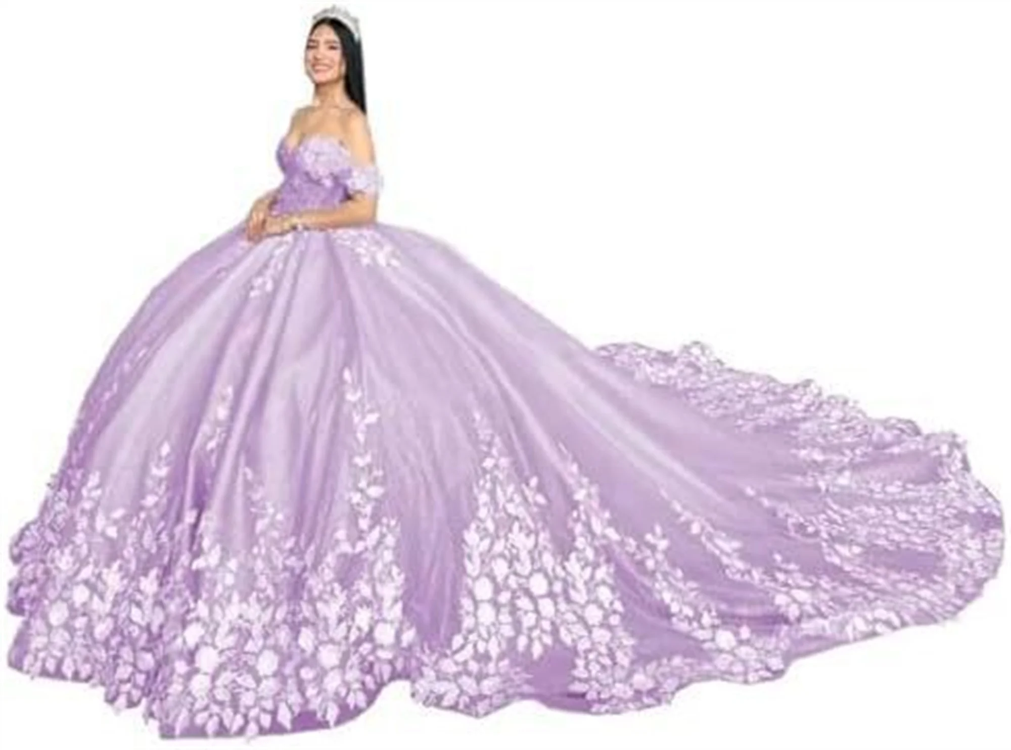 Jeheth sage verde quinceanera vestido 3d floral applique princesa vestido de baile renda tule miçangas aniversário pageant doce 16 vestido