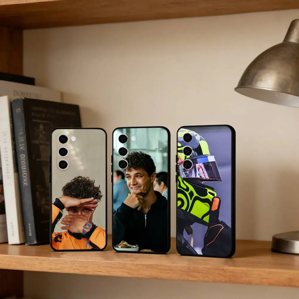 L-Lando Driver N-Norris Phone Case For Samsung Galaxy A73,A72,A71,A70,A52,A51 Others Soft Black Cover