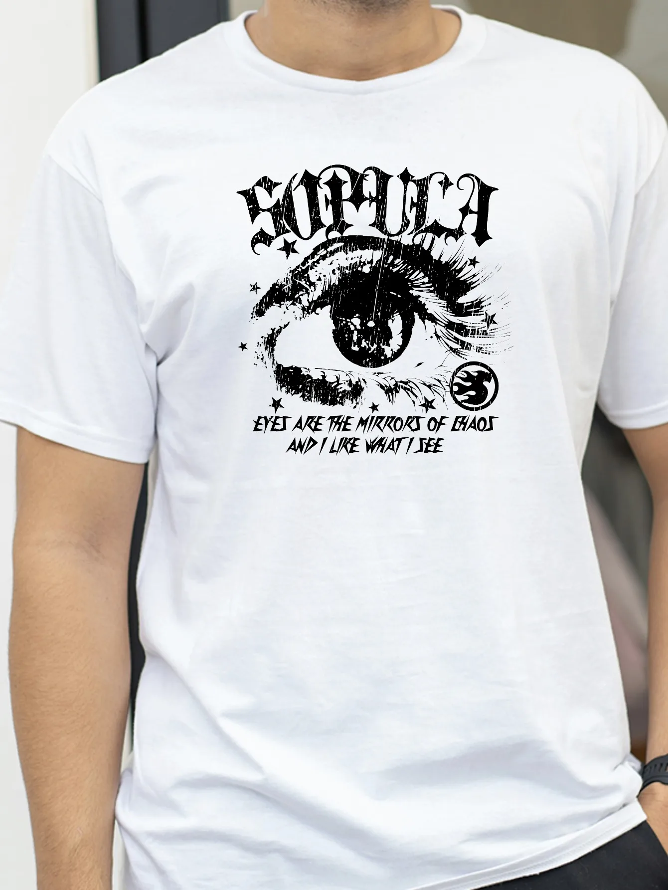 Harajuku Letter Graphic Y2K High Street T-Shirt Unisex Vintage Summer Breathable O-Neck Streetwear Tee