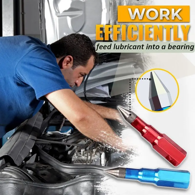 2 pçs arma de graxa resistente apontado boca graxa dispensador bico adaptador graxa arma agulha ponta graxa acessórios dropshipp