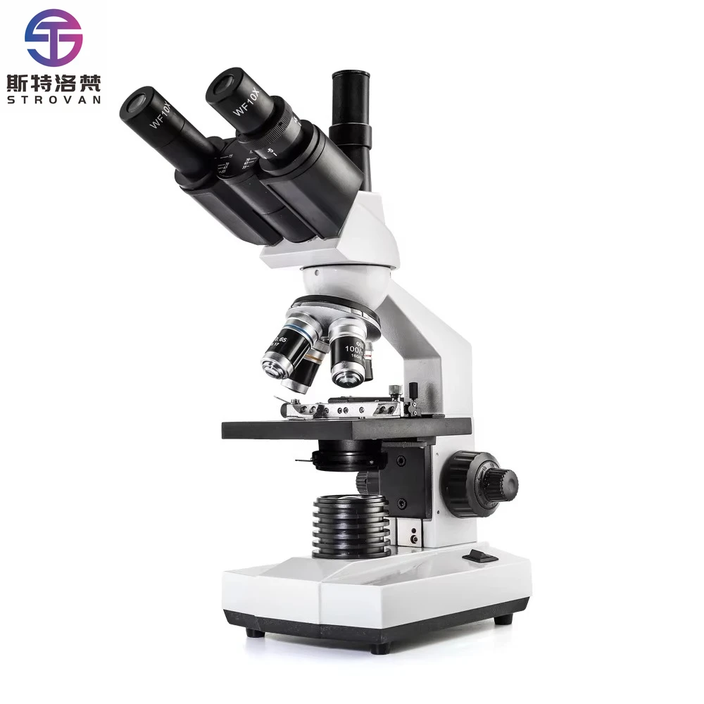 Trinocular Biomicroscope 40x-100x Magnification Microscope Optique Student Microscope