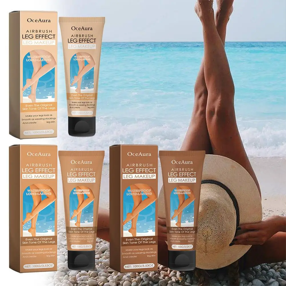 Even Skin Tone Body Lotion Airbrush Leg Makeup Moisturizing Liquid Care Body Fake Cream Skin Tanning Tan 100g Foundation G9l0