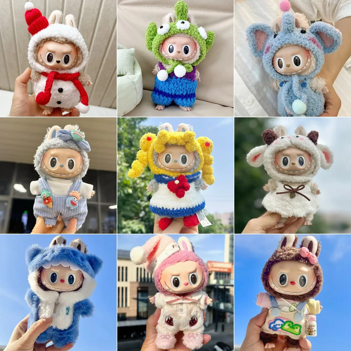 

Hot Labubu Doll Clothes Fashion Clothes for 17cm Hoodie Idol Dolls Jumpsuit Clothing Fans Overalls Korea Kpop Exo Accessories