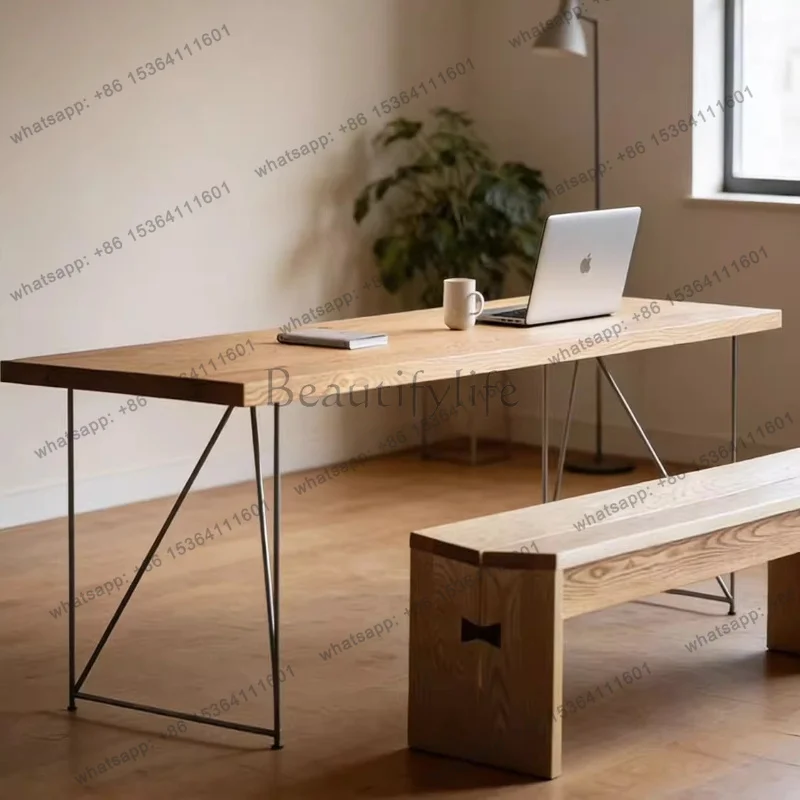 LJY Conference long table creative design desk simple modern solid wood dining table office desks and workstations Tables pliant