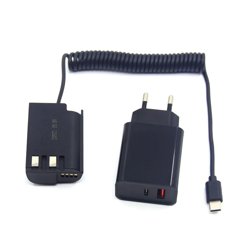 USB C Power Cable DCC12 DCC17 Coupler DMW-BLK22 BLF19 Dummy Battery+PD Charger For Lumix DC-S5 S5GK G9 DMC-GH3 GH4 GH5 GH6 GH6L