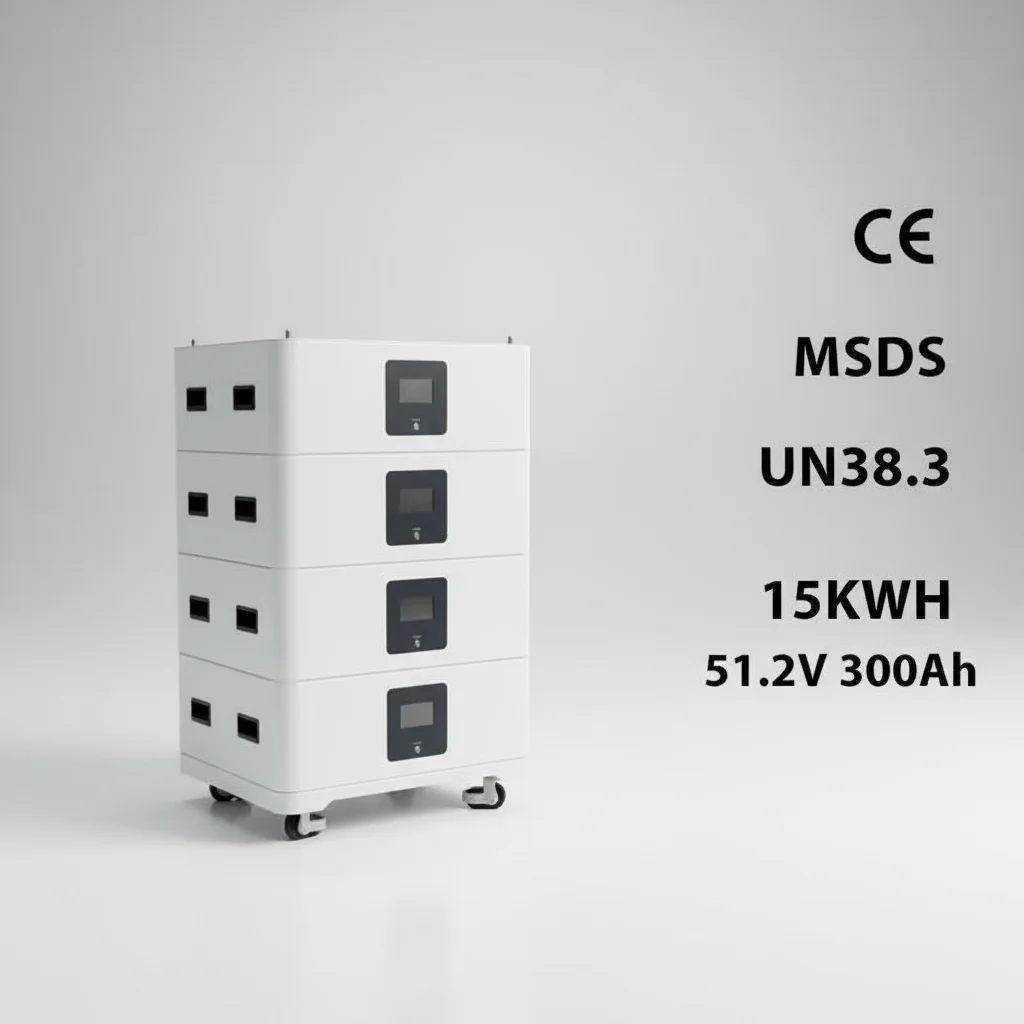 51.2V 300Ah 10kWh 15kWh 16kWh Lifepo4 Lithium Ion Stackable Battery BMS IP65 CAN CE Certified All-In-One Home Appliances Energy
