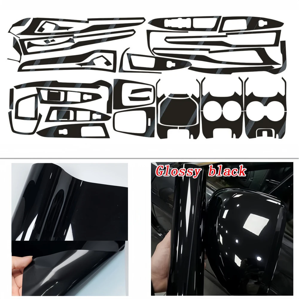 NONE Für Ford Ford Fusion 2013-2016 Innen Zentrale Steuerung Panel Türgriff 5D Carbon Faser Aufkleber Aufkleber Auto Styling zubehör 10