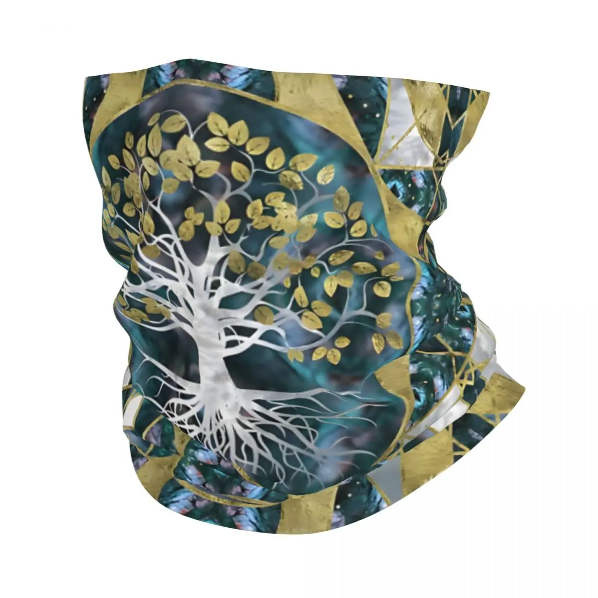 Tree Of Life Yggdrasil Thin Bandana Neck Gaiter Wrap Scarf Headband Neck Cover