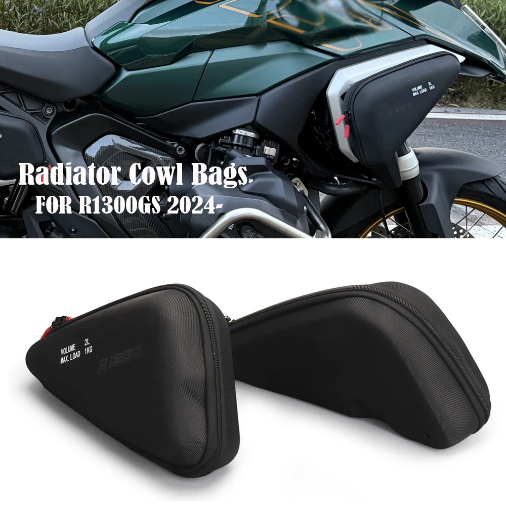 

NEW Motorcycle Left Right Radiator Cowl Bags Side Fairing Tool Bag 1KG For BMW R 1300 GS GS1300 R 1300GS 2023 2024 2025