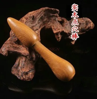 Wooden massage stick acupoint stick hand and foot sole foot massage stick pulling tendon stick camphor wood acupuncture stick