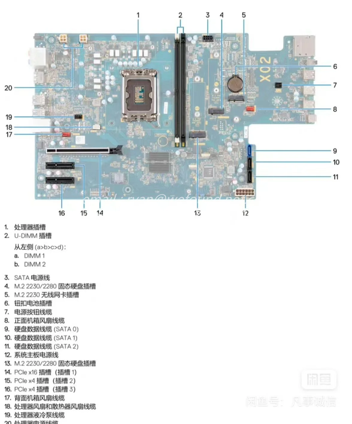 Motherboard for DELL XPS 8960 Desktop PC XPS8960