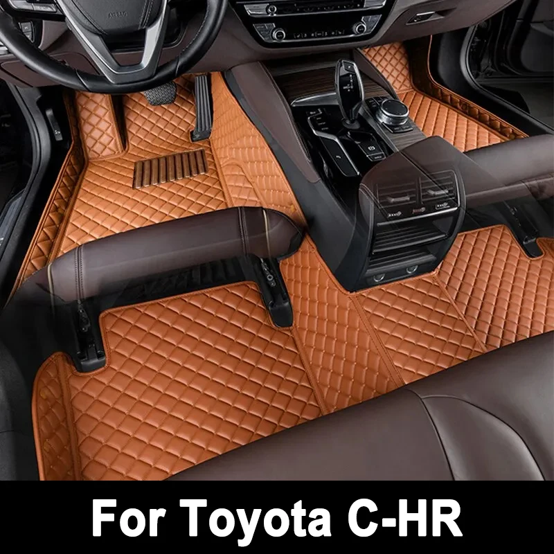 

Leather Car Floor mats for Toyota C-HR CHR 2016 2017 2018 2019 2020 Carpets Rugs Pads Interior Parts Accessories