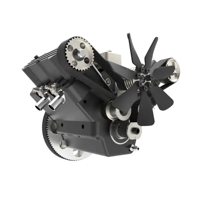 

FS-V400W 1/10 Four-cylinder Four-stroke V-type V4 Four-cylinder Engine Alloy Tight Mechanism DIY Toy Model