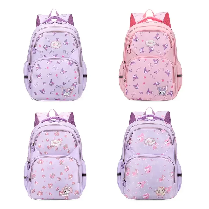 

Sanrioed Anime Kuromi My Melody Hello Kitty Large Capacity Backpack Cute Schoolbag Cartoon Student Shoulder Bag Gift for Friend