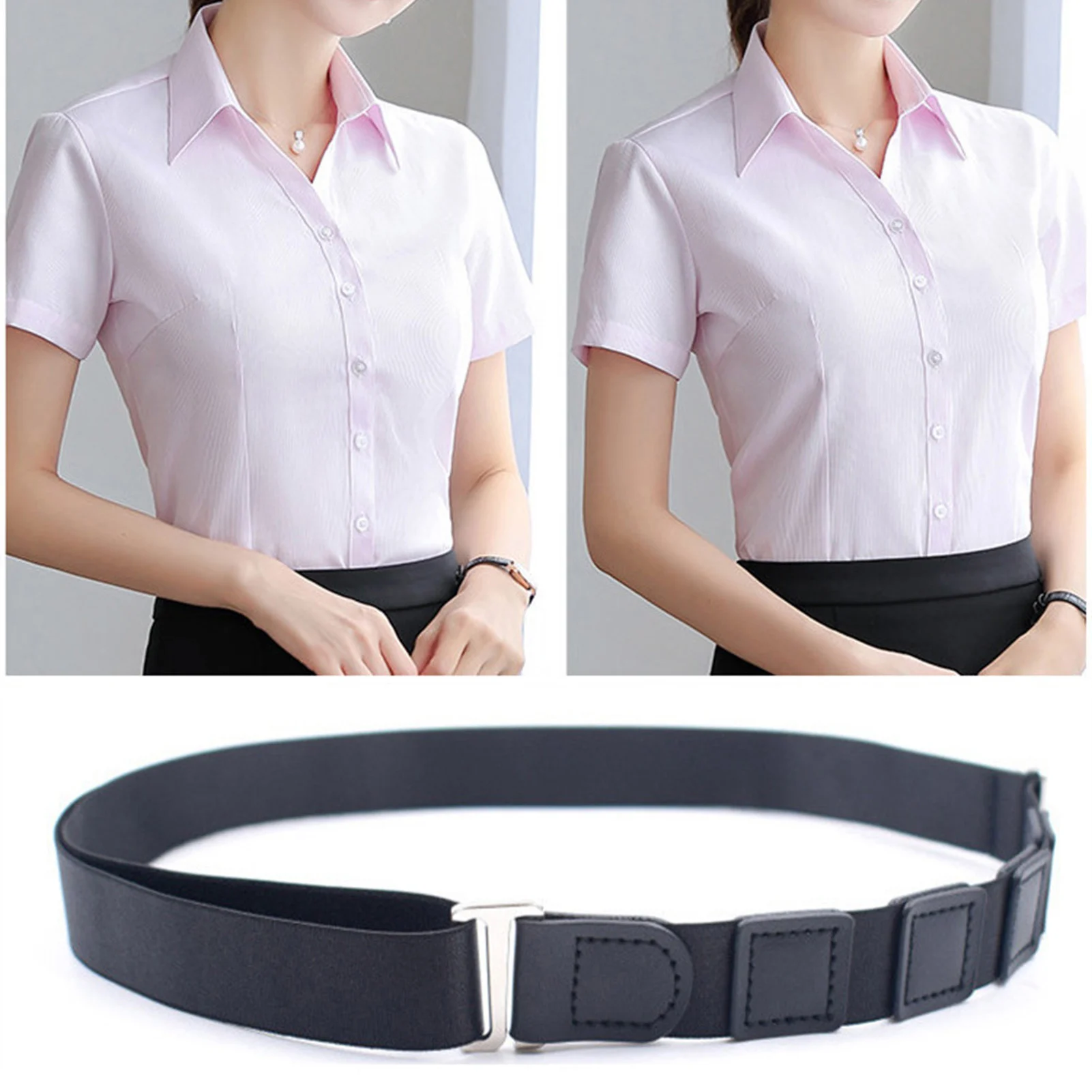 Shirt Stays for Men Stronger Grip Shirts  Adjustable Hidden Belt Look Neat for Work Dress