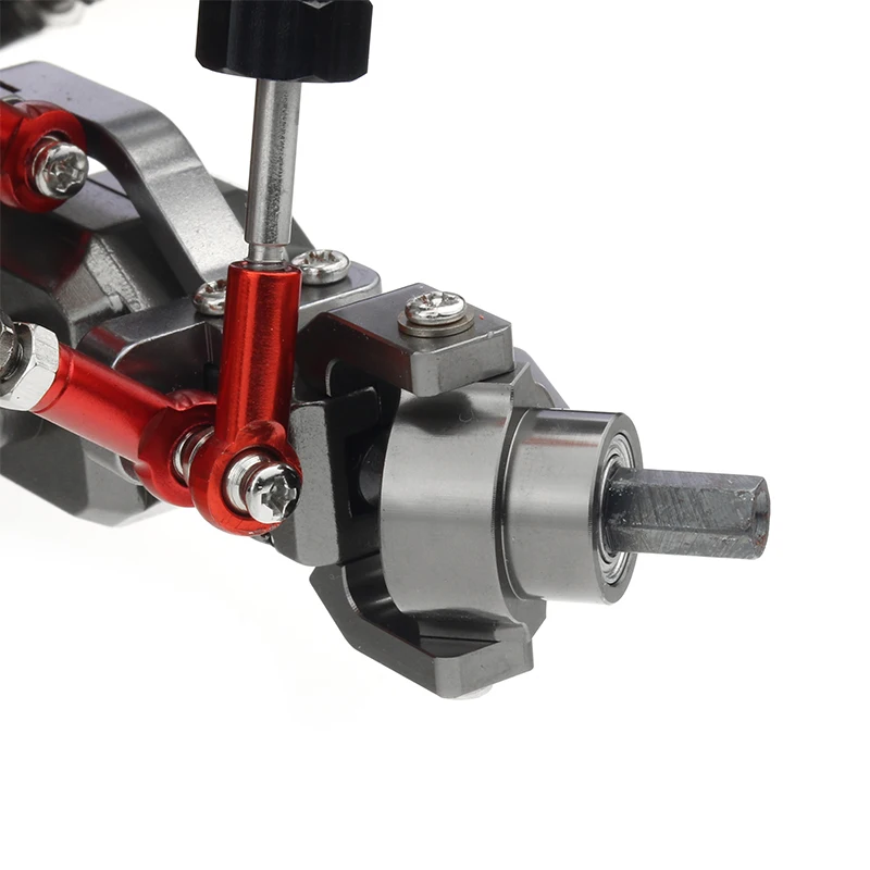 طقم كأس توجيه معدني لـ WPL C14 C24 C34 C44 B14 B1 B16 B24 B36 MN D90 D91 MN99S RC قطع غيار السيارات، أسود HOT