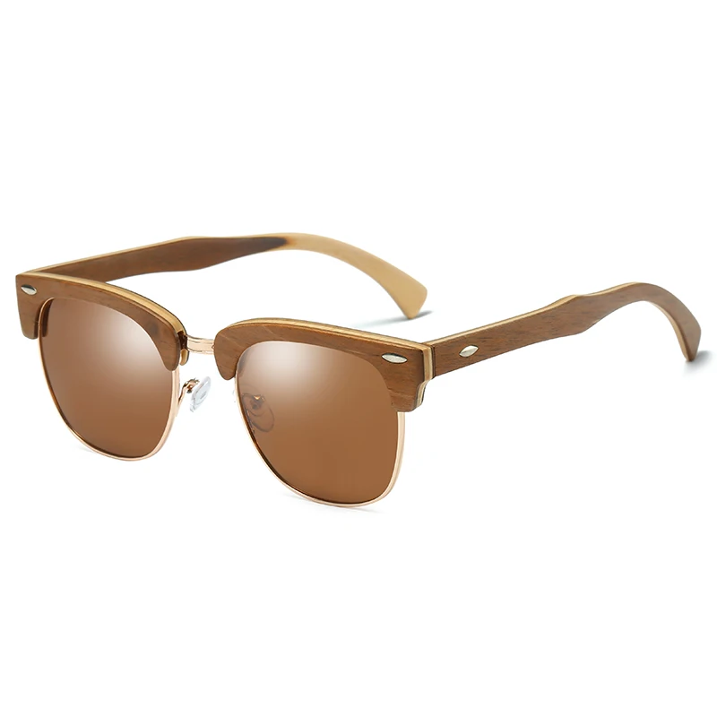 

G M ISAB 2pieces,sunglasses each engraved with VIP logo Bamboo WOOD GLASSES