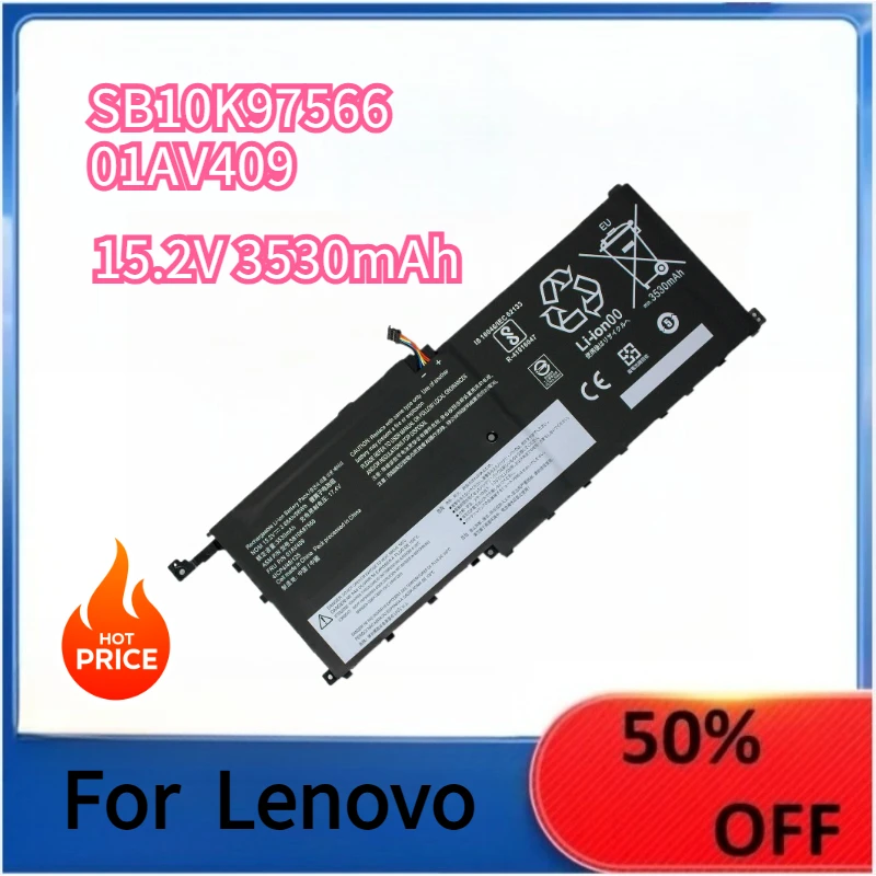 

01AV409 00HW028 SB10K97566 Laptop Battery For Lenovo Thinkpad X1C Carbon 4th Gen 4 2016 / Yoga Gen1 Gen2 Series