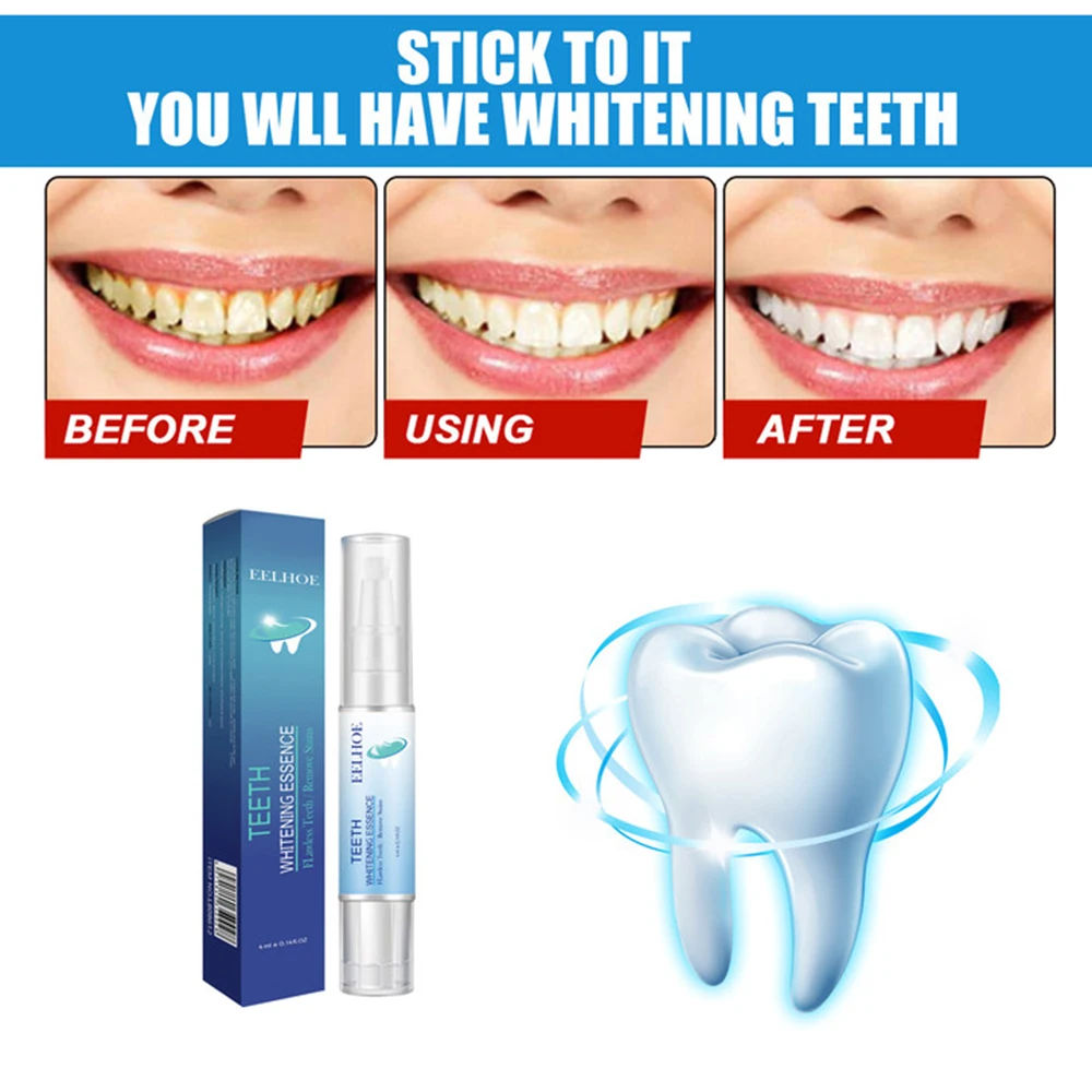 New Teeth Whitening Pen Whitener Bleach Essence Gel Remove Plaque Stains Instant Smile Tooth Cleaning Serum Kit Beauty Health