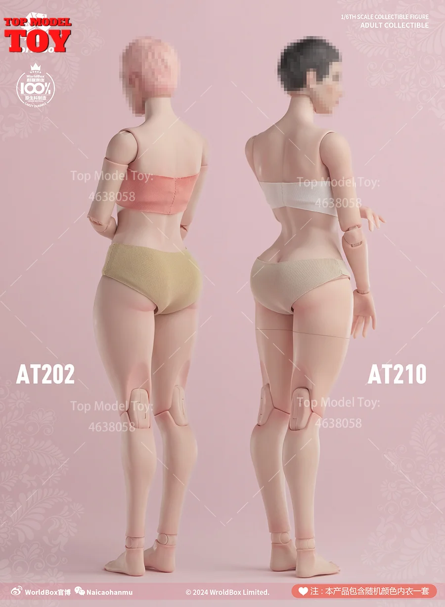 2025 Q3 Worldbox AT210 1/6 Wasp Waist Full Buttock Joint Girl Body 27cm Female Soldier Super Flexible Action Figure Body Dolls