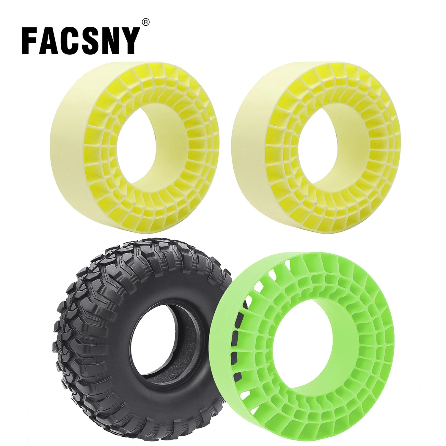 

2.2" Waterproof Silicone Rubber Tire Insert Foam Fit 132-134mm (5.25" OD) 2.2" Tires For 1/10 RC Crawler SCX10 Capra TRX4 DIY