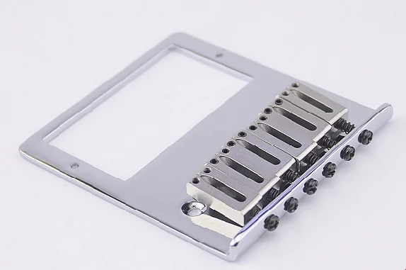 Professional Fixed Bridge Tailpiece for Humbucker Pickup of TL Electric Guitar Stainless Saddles Brass Plate Accessories Korea