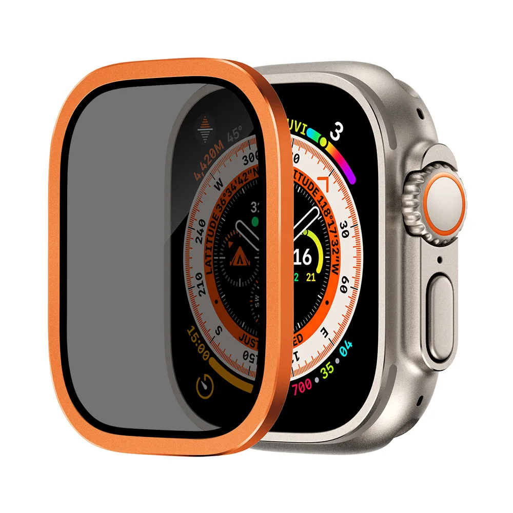 Anti Glare Peeping Screen Protetive Film Glass For Apple Watch Ultra 2 49mm Tempered Glass Cover For Apple Watch Ultra 49mm