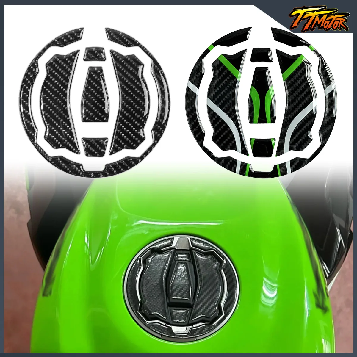 

For Kawasaki Z900 Z750 Z1000 Z650 Versys 650 1000 Motorcycle Accessories 5D Reflective Resin Decals Fuel Tank Covers Stickers