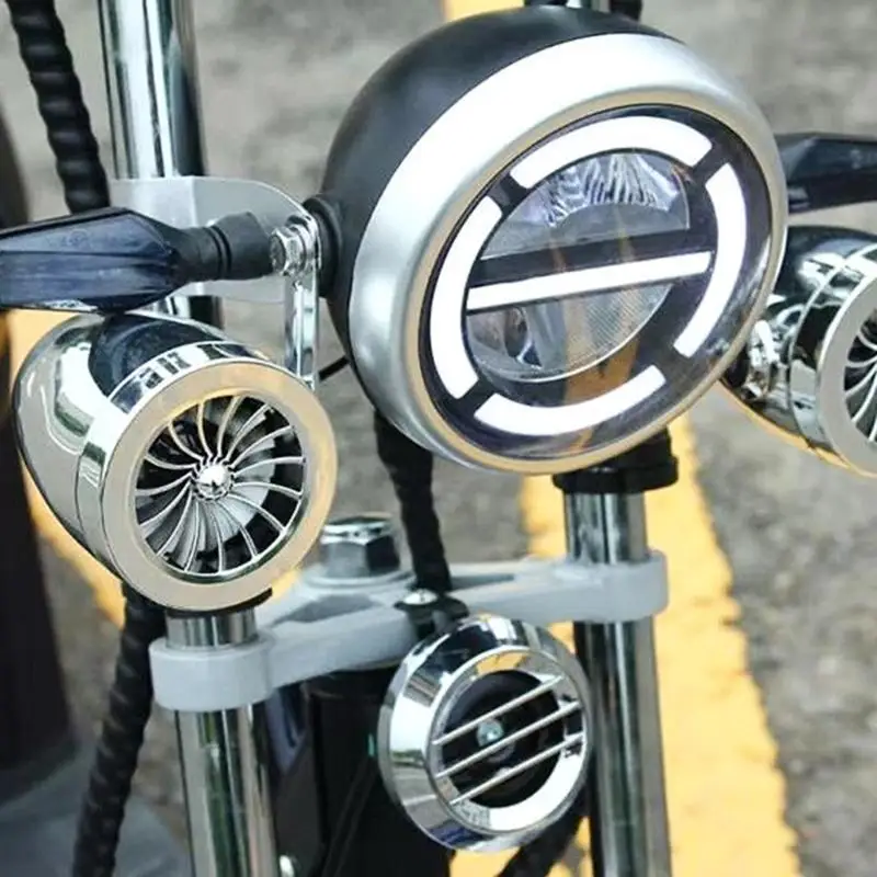 Modern Motorcycle Speaker System Integrated With Waterproof USB Device Charging Port
