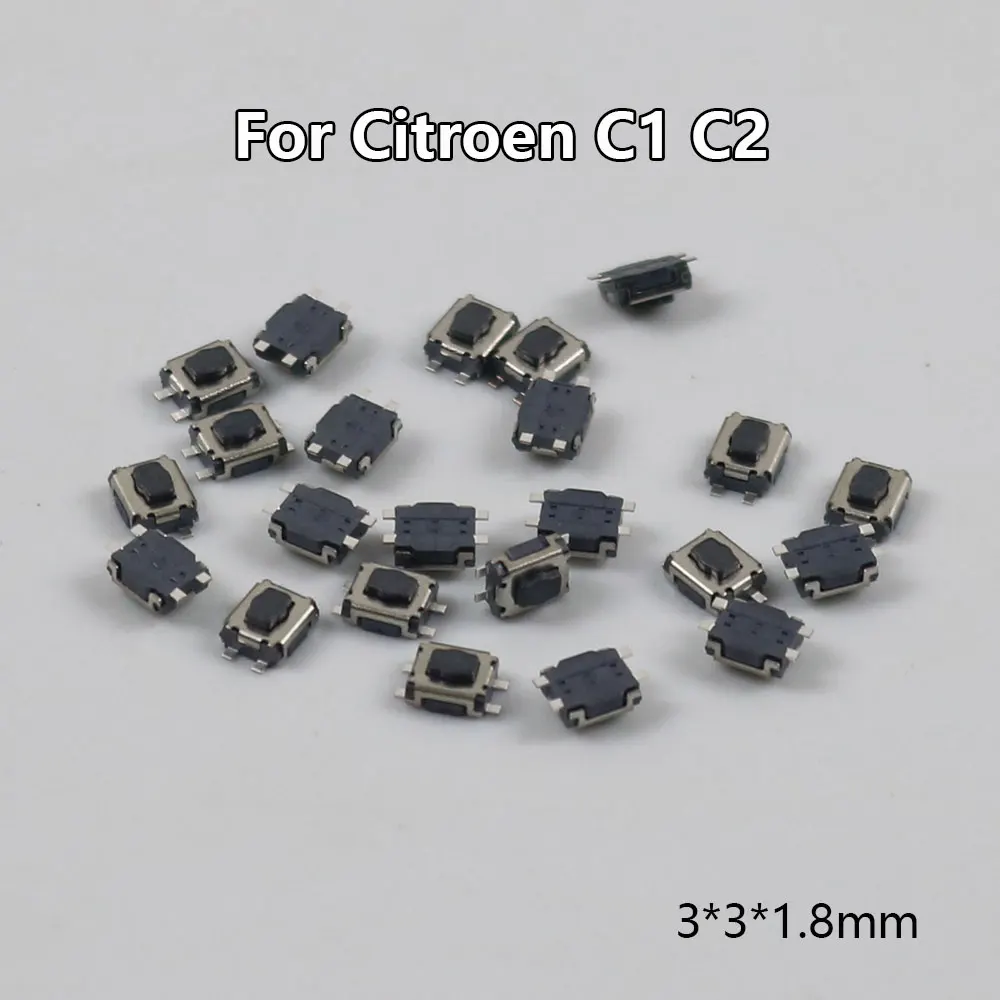 

10/20/50PCS Micro switch for Peugeot 307 308 citroen triumph Car Remote Control Key Tatile button Tactile Swatter button 3*3*1.8