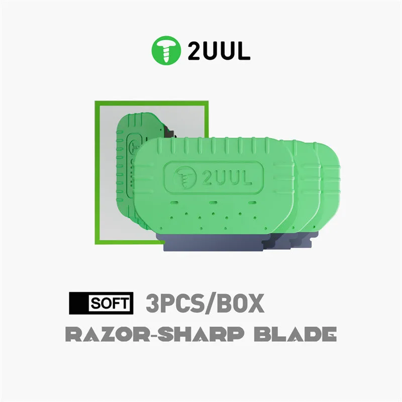 2UUL DA95 DA96 3PCS/Box Soft Hard Razor-Sharp Screen Dismantling Blade Phone Bracket Edge Adhesive OCA Polarized Shovel Blade