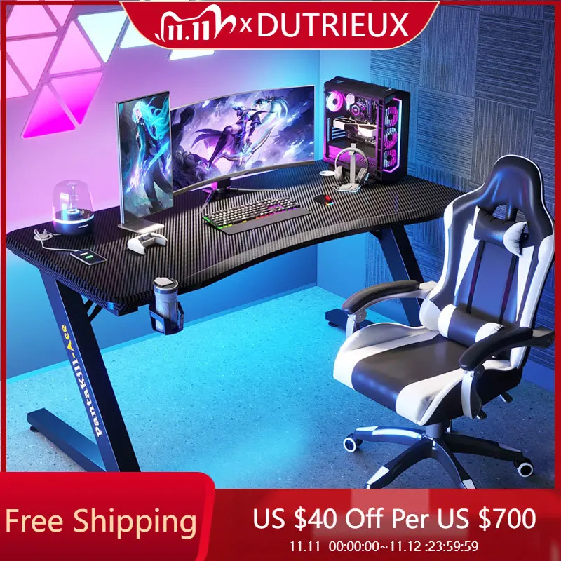 

Modern Design Computer Desks Simple Console Light Luxury Standing Computer Desks Organizers Ergonomic Escritorios Furniture