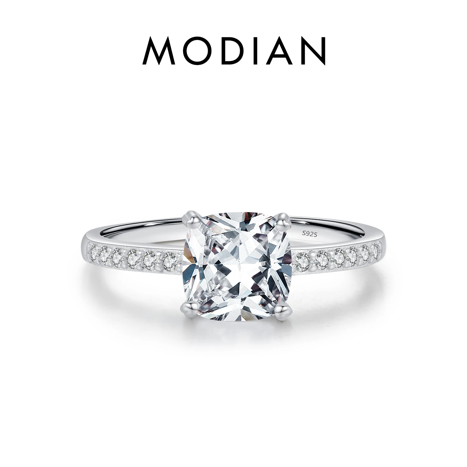 Women's Classic Geometric Round Oval Shape Zircon Ring